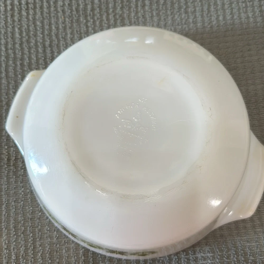 Anchor Hocking Fire King #437 Meadow Green Casserole Dish 1‎ 1/2 Quart Vintage